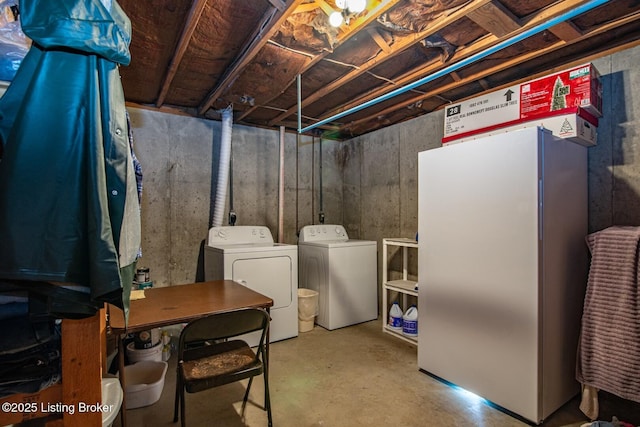 2923 High Plains Rd, Vine Grove, KY 40175 - unfinished basement with washing machine and dryer