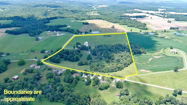 2923 High Plains Rd, Vine Grove, KY 40175 - view of rural area featuring property parcel outlined and a large body of water