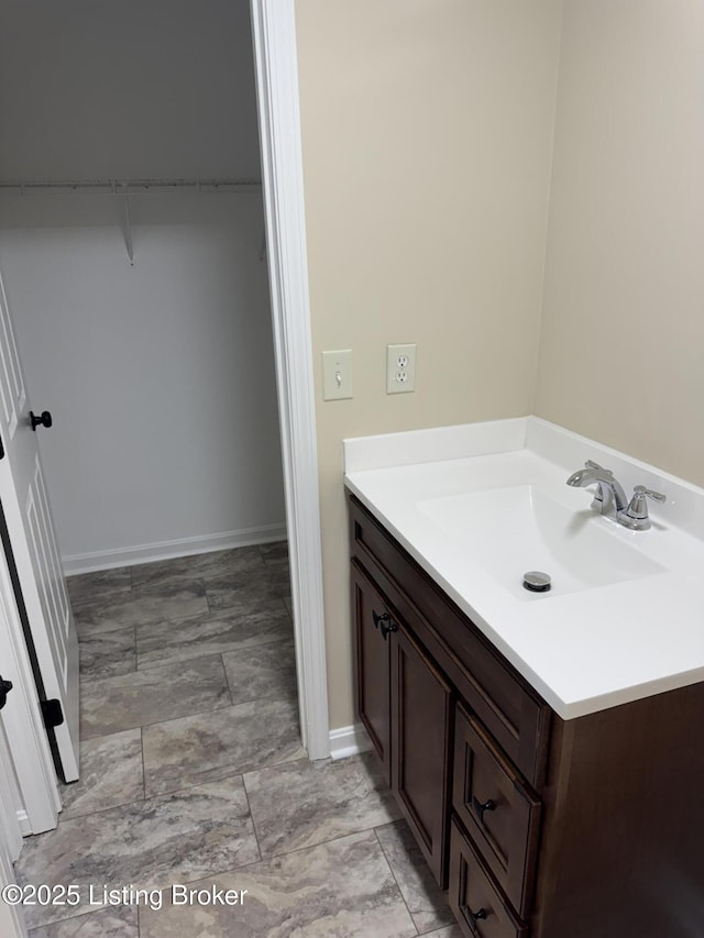 106 Clay Ct, Bardstown, KY 40004 - bathroom featuring vanity and a spacious closet