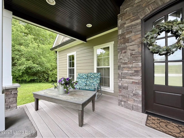 3637 Mount Washington Rd, Taylorsville, KY 40071 - view of wooden terrace