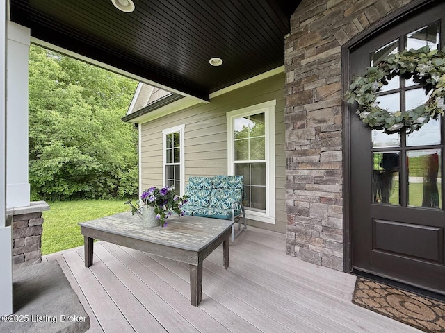 3637 Mount Washington Rd, Taylorsville, KY 40071 - view of deck