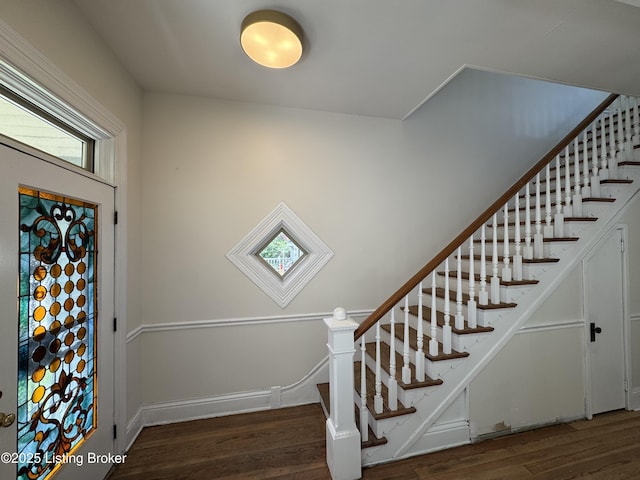 1403 S Brook St, Louisville, KY 40208 - entrance foyer featuring wood finished floors and stairs