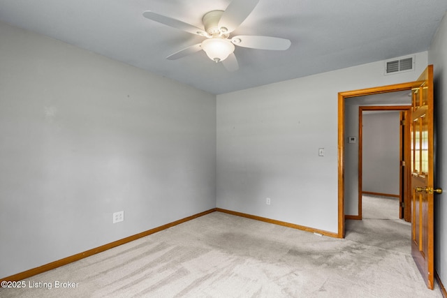 7502 Sam Ct, Louisville, KY 40214 - spare room featuring ceiling fan and carpet