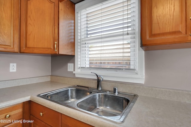 8313 Daverman Dr, Louisville, KY 40228 - kitchen featuring light countertops and brown cabinets