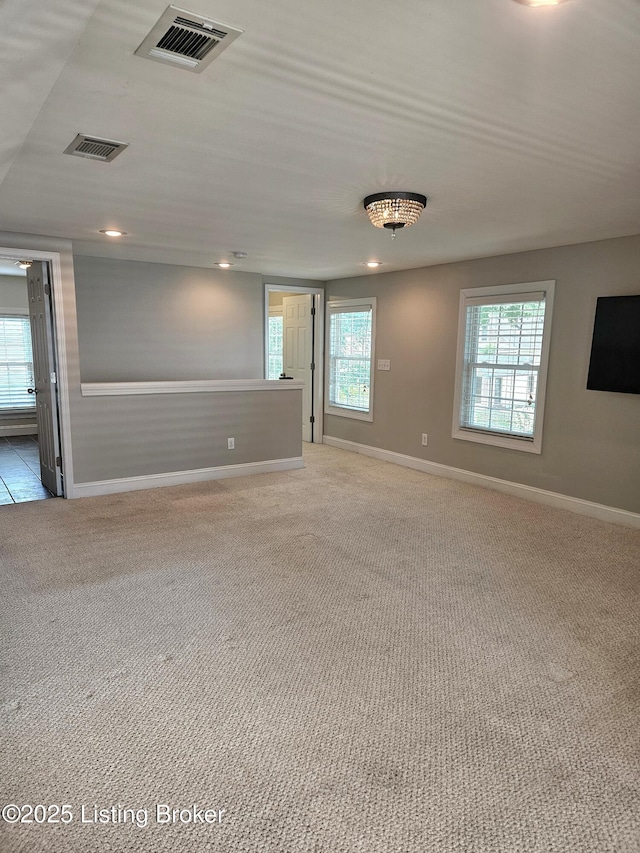 3919 Staebler Ave, Louisville, KY 40207 - spare room with light carpet and recessed lighting