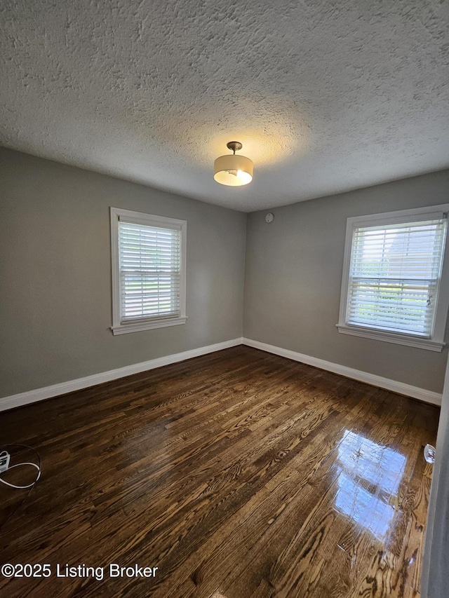 3919 Staebler Ave, Louisville, KY 40207 - spare room featuring dark wood finished floors and a textured ceiling