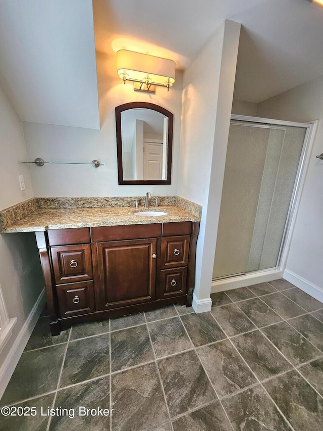 3919 Staebler Ave, Louisville, KY 40207 - bathroom with vanity and a shower stall