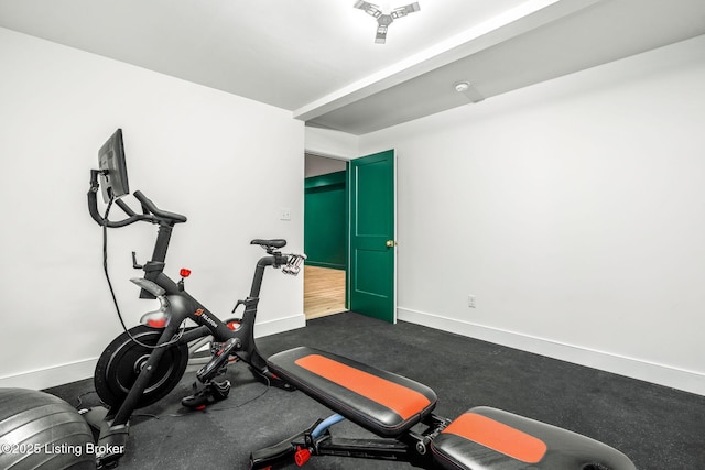 6115 Passionflower Dr, Prospect, KY 40059 - exercise area with baseboards