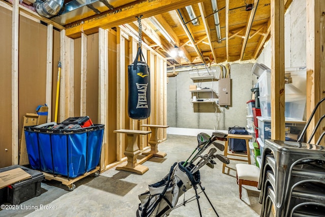 6115 Passionflower Dr, Prospect, KY 40059 - unfinished basement featuring electric panel