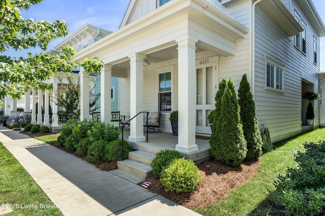 6115 Passionflower Dr, Prospect, KY 40059 - property entrance featuring covered porch