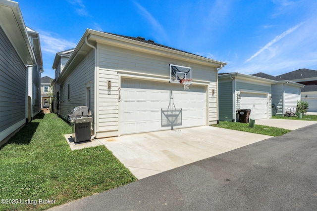 6115 Passionflower Dr, Prospect, KY 40059 - view of property exterior featuring concrete driveway and a lawn