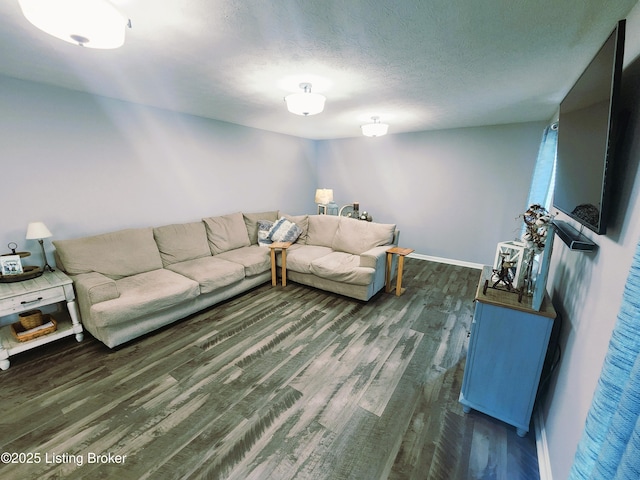 12630 Orell Station Pl, Louisville, KY 40272 - living area featuring wood finished floors and a textured ceiling