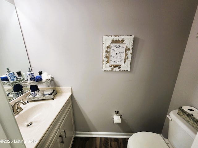 12630 Orell Station Pl, Louisville, KY 40272 - half bathroom with vanity and wood finished floors