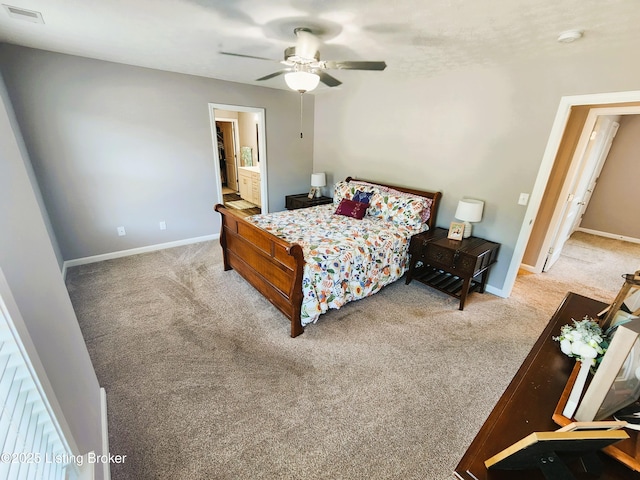 12630 Orell Station Pl, Louisville, KY 40272 - bedroom with carpet flooring and ceiling fan