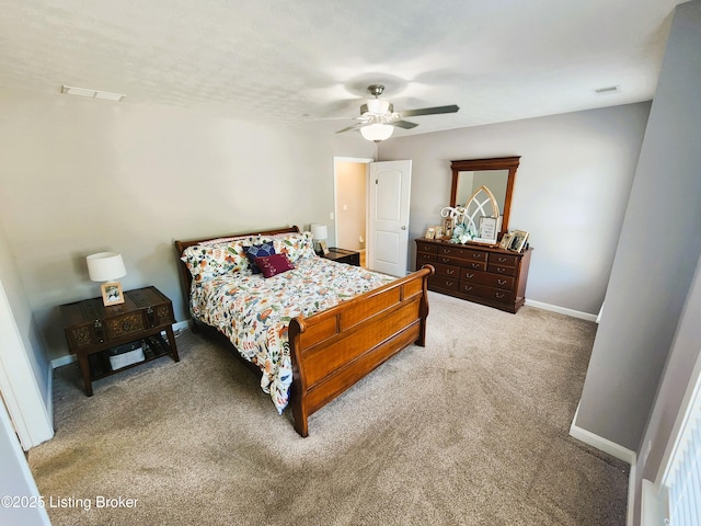 12630 Orell Station Pl, Louisville, KY 40272 - carpeted bedroom with baseboards and ceiling fan