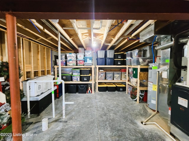 12630 Orell Station Pl, Louisville, KY 40272 - unfinished basement with electric water heater and heating unit