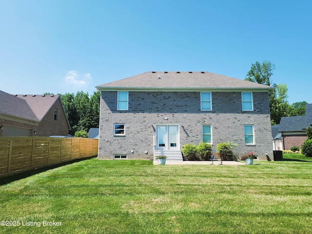 12630 Orell Station Pl, Louisville, KY 40272 - rear view of house featuring entry steps and brick siding