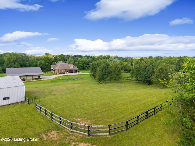 10020 Oak Grove Rd, Louisville, KY 40291 - view of yard with a view of rural / pastoral area, an outdoor structure, and a pole building