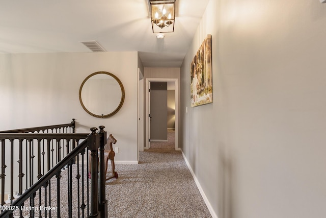 10020 Oak Grove Rd, Louisville, KY 40291 - corridor featuring carpet and an upstairs landing