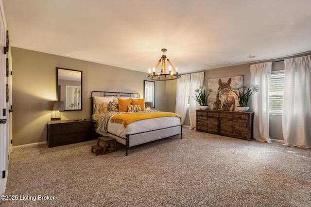 10020 Oak Grove Rd, Louisville, KY 40291 - bedroom featuring carpet floors and a chandelier