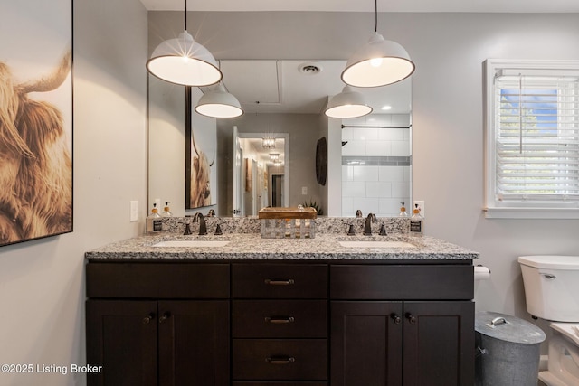 10020 Oak Grove Rd, Louisville, KY 40291 - bathroom featuring double vanity and a shower