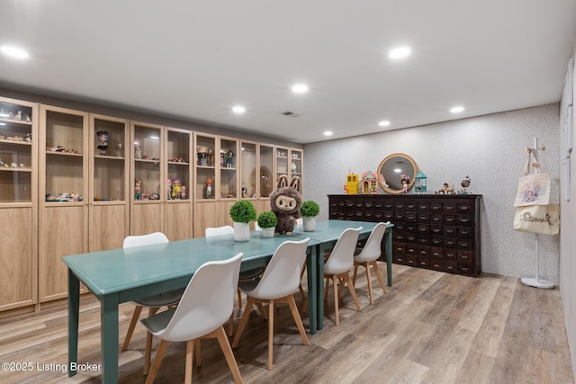 10020 Oak Grove Rd, Louisville, KY 40291 - dining space featuring light wood-type flooring and recessed lighting