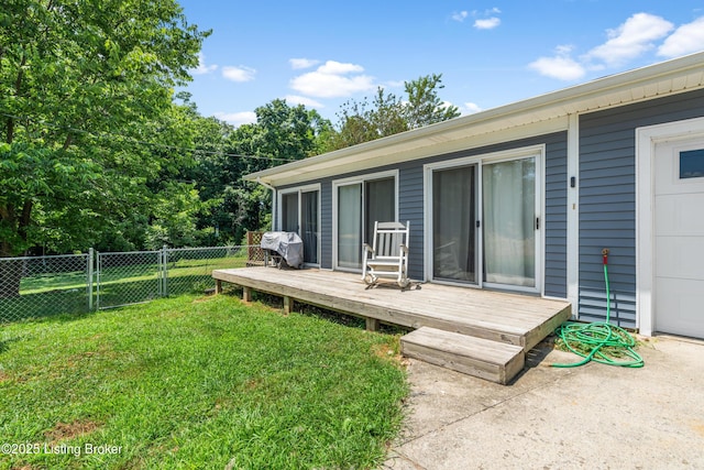 2625 Shumate Rd, Ekron, KY 40117 - view of yard featuring a wooden deck