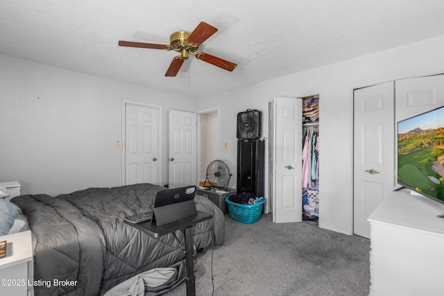 2625 Shumate Rd, Ekron, KY 40117 - bedroom featuring carpet floors and a ceiling fan