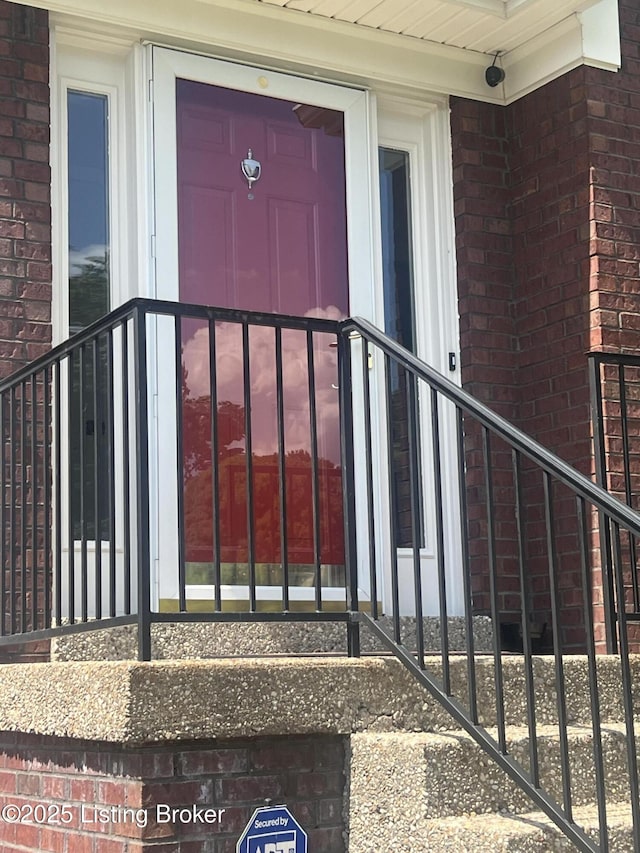 9403 Alex Ct, Louisville, KY 40299 - entrance to property with brick siding