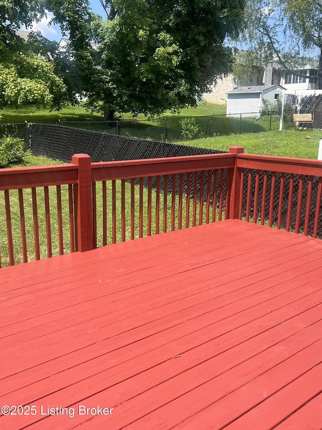 9403 Alex Ct, Louisville, KY 40299 - deck featuring a fenced backyard