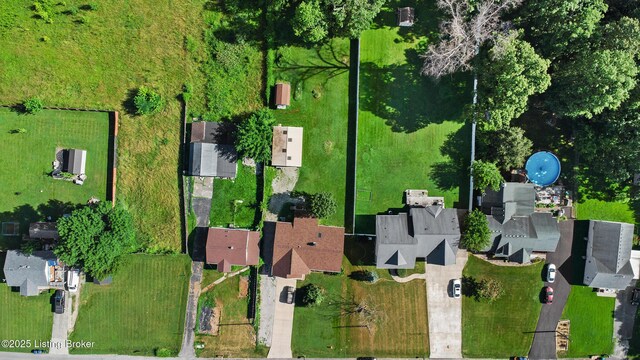 1291 Lipps Ln, Louisville, KY 40219 - aerial overview of property's location with nearby suburban area