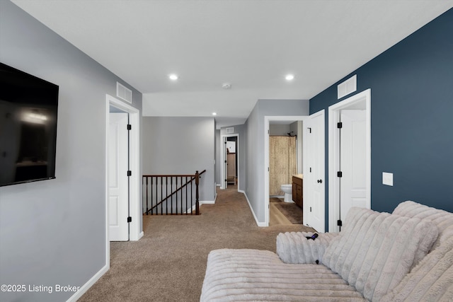 124 Shadow Rock Ct, Shepherdsville, KY 40165 - carpeted living room featuring recessed lighting