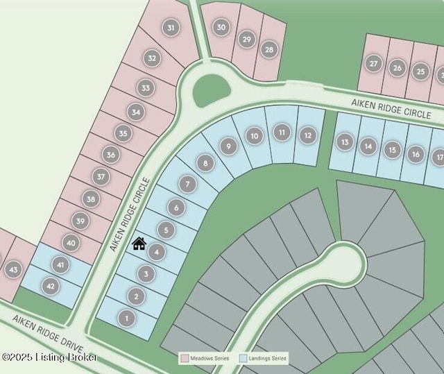 16809 Aiken Ridge Cir, Louisville, KY 40245 - map of parcels