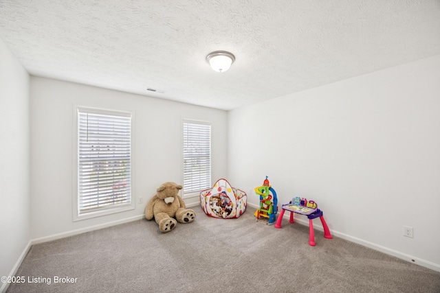 14433 Halden Ridge Way, Louisville, KY 40245 - recreation room featuring carpet and a textured ceiling