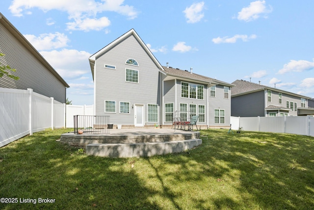 14433 Halden Ridge Way, Louisville, KY 40245 - back of property featuring a patio area and a fenced backyard