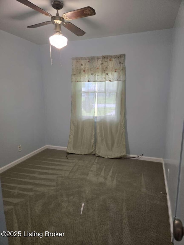 9907 Plaudit Way, Louisville, KY 40272 - carpeted spare room with baseboards and ceiling fan