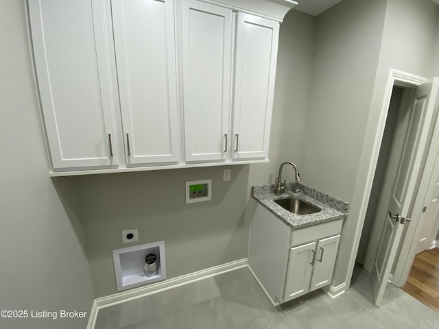7508 Pavilion Park Rd, Louisville, KY 40214 - washroom featuring electric dryer hookup, cabinet space, hookup for a washing machine, and wet bar
