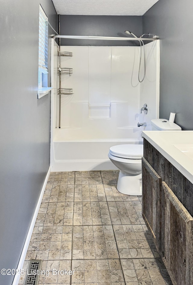 599 Ritchie Dr, Brandenburg, KY 40108 - full bathroom with shower / washtub combination, vanity, and brick patterned flooring