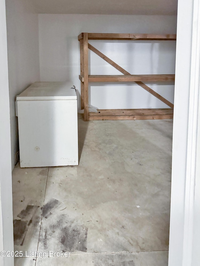 599 Ritchie Dr, Brandenburg, KY 40108 - below grade area featuring refrigerator