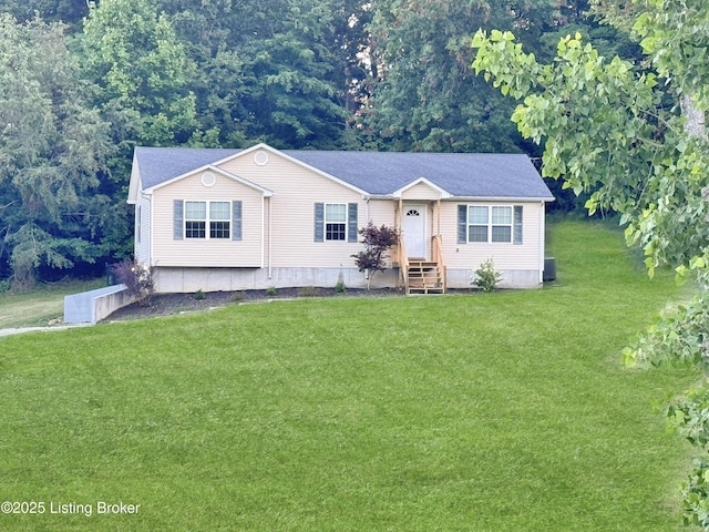 599 Ritchie Dr, Brandenburg, KY 40108 - manufactured / mobile home featuring a front yard
