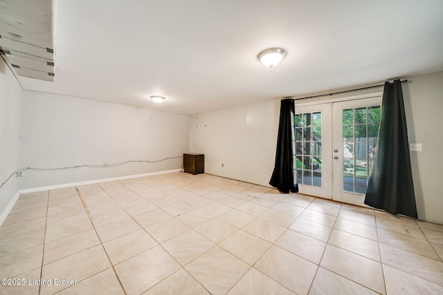 2700 Pioneer Ct, Radcliff, KY 40160 - unfurnished room featuring french doors and light tile patterned floors