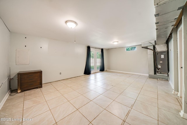 2700 Pioneer Ct, Radcliff, KY 40160 - empty room featuring light tile patterned floors, electric panel, and heating unit