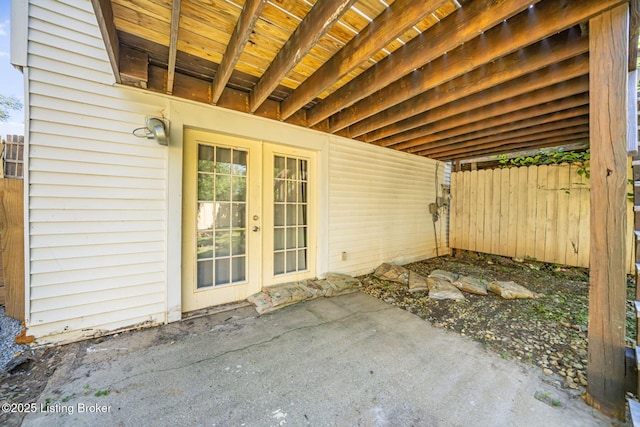 2700 Pioneer Ct, Radcliff, KY 40160 - view of patio / terrace featuring french doors