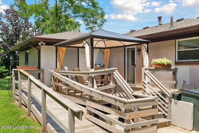 3706 Glenlea Way, Jeffersontown, KY 40299 - deck with a gazebo