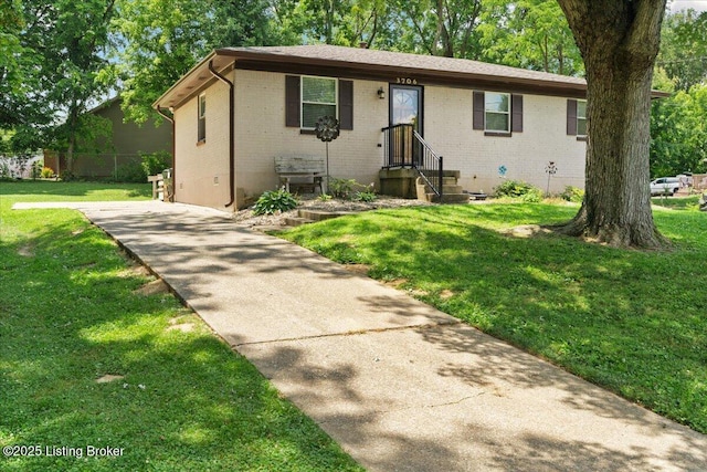 3706 Glenlea Way, Jeffersontown, KY 40299 - view of front of home featuring brick siding and a front lawn