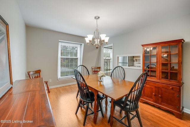 521 Zorn Ave Apt G8, Louisville, KY 40206 - dining space featuring light wood finished floors and a chandelier