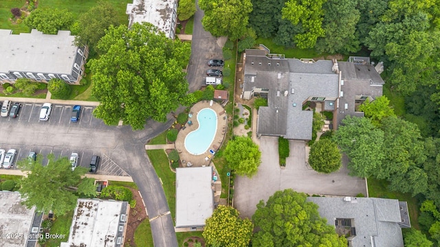 521 Zorn Ave Apt G8, Louisville, KY 40206 - aerial overview of property's location featuring a pool area