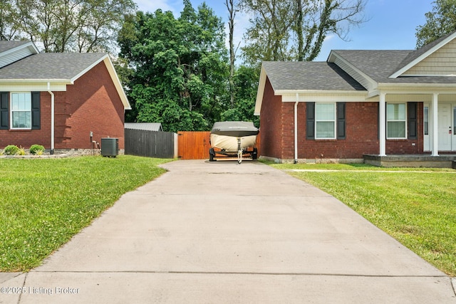 112 Shallow Springs Ct, Bardstown, KY 40004 - view of home's exterior with concrete driveway, brick siding, a gate, and a shingled roof