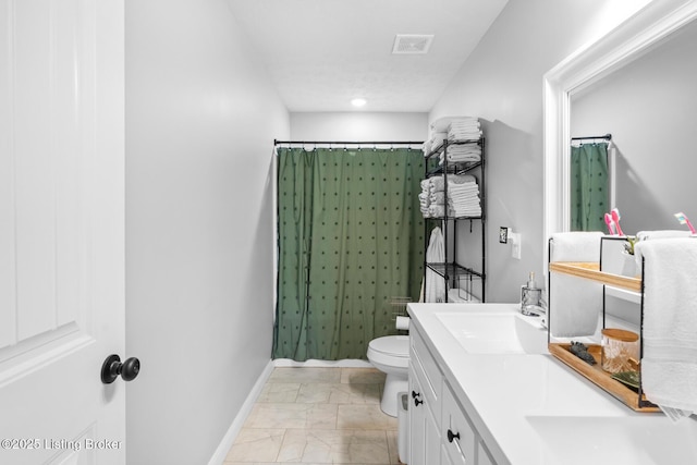 112 Shallow Springs Ct, Bardstown, KY 40004 - full bathroom with marble finish floors, double vanity, and curtained shower