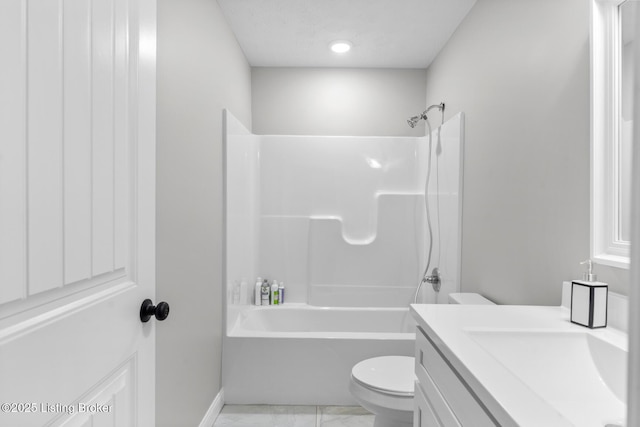 112 Shallow Springs Ct, Bardstown, KY 40004 - full bathroom featuring vanity, marble look tiles, and  shower combination